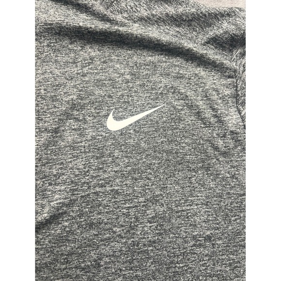 Nike Dri-FIT Mens M NU Basketball Quarter Zip Pullover Grey Space Dye Heather - Picture 5 of 11